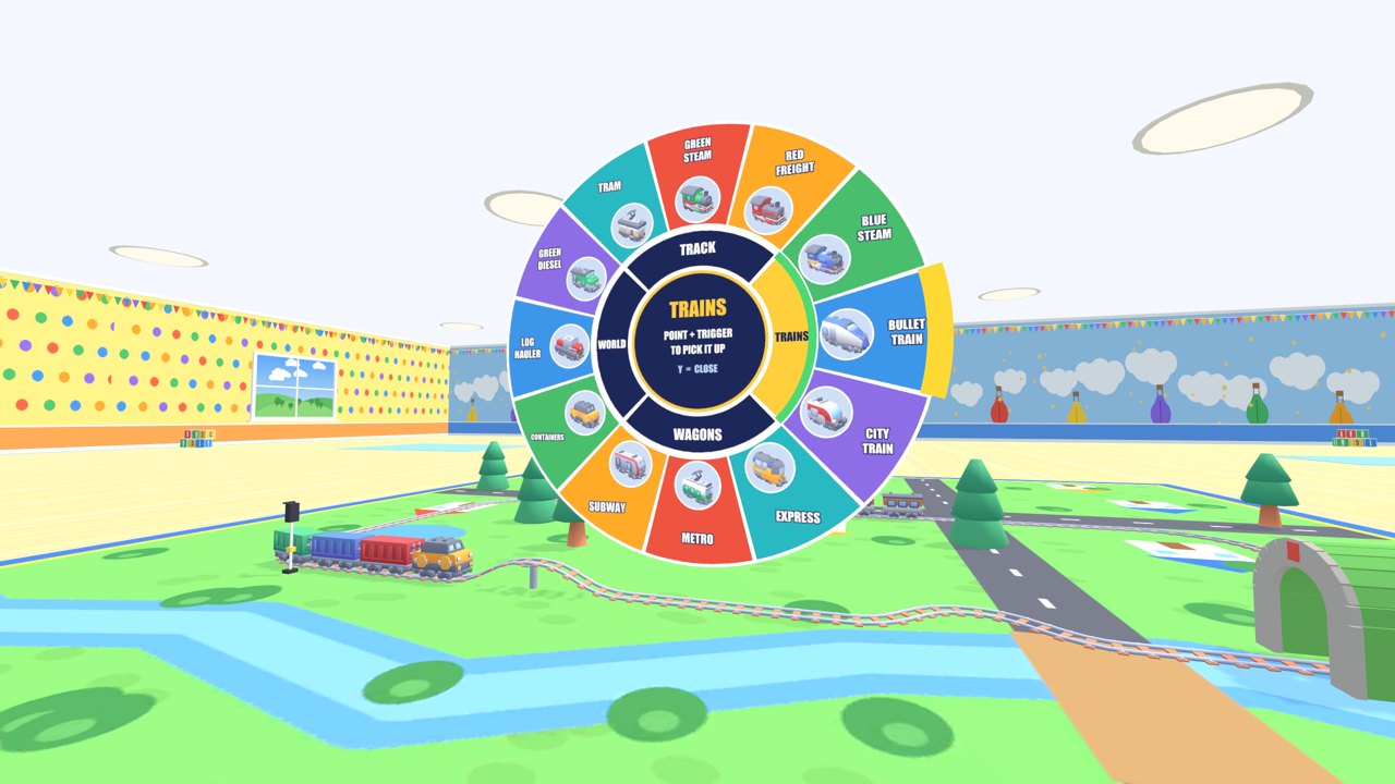 The round build wheel open on the trains tab